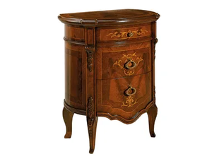 REGGENZA - Oval bedside table with drawers _ Barnini Oseo